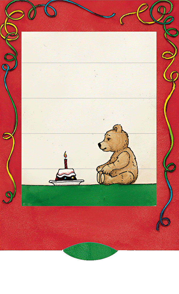 Carte vivante "Ours d'anniversaire"