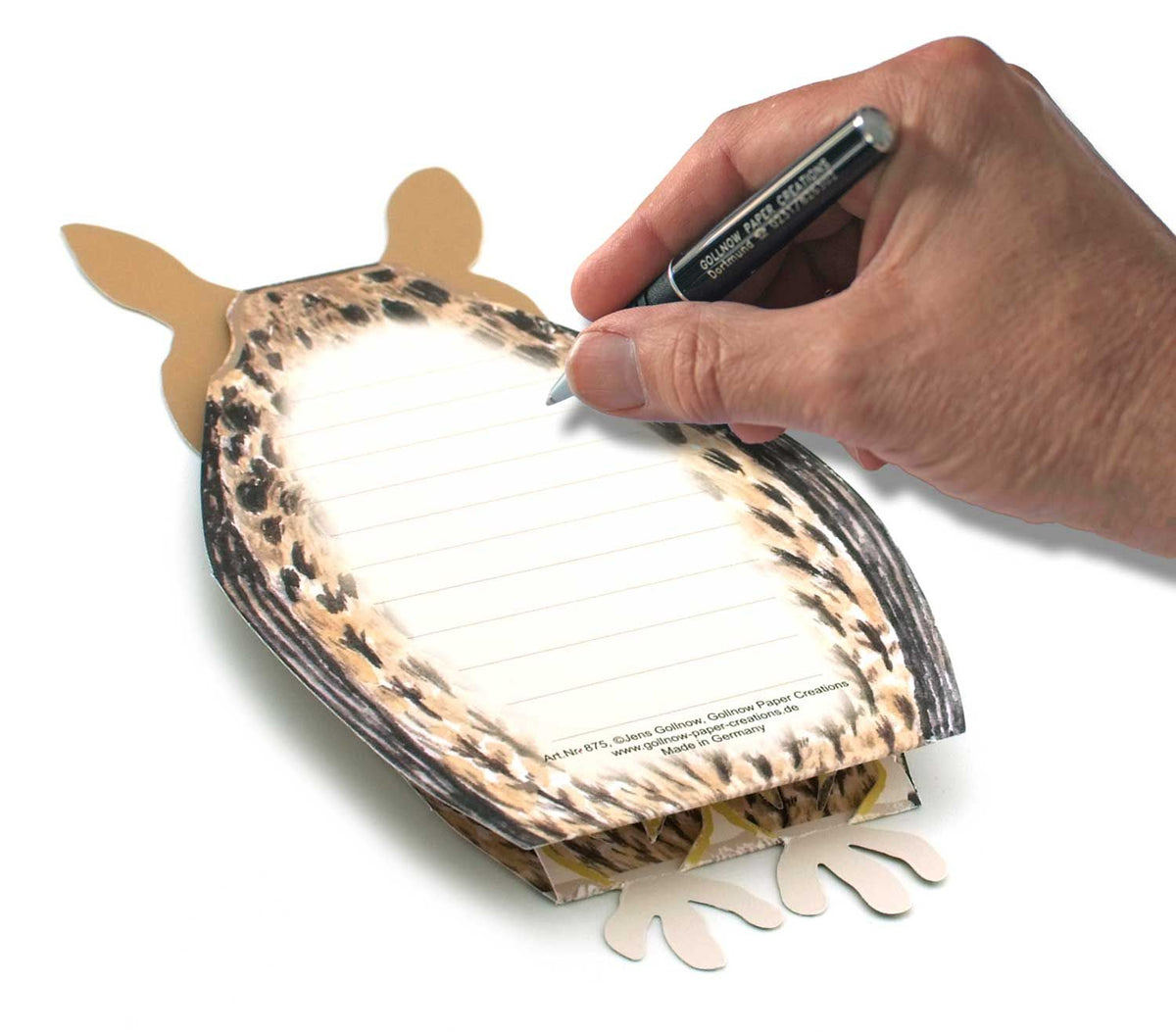 Carte pliante animaux 3D "Chouette"