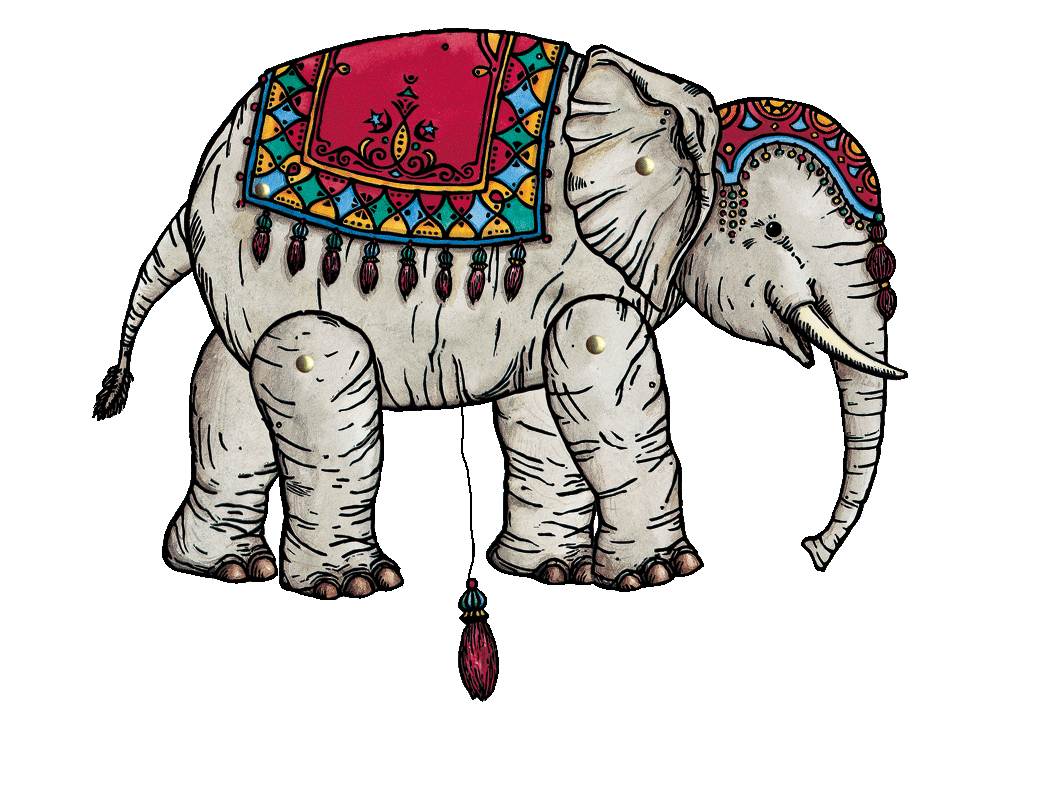 Feuille de bricolage éléphant