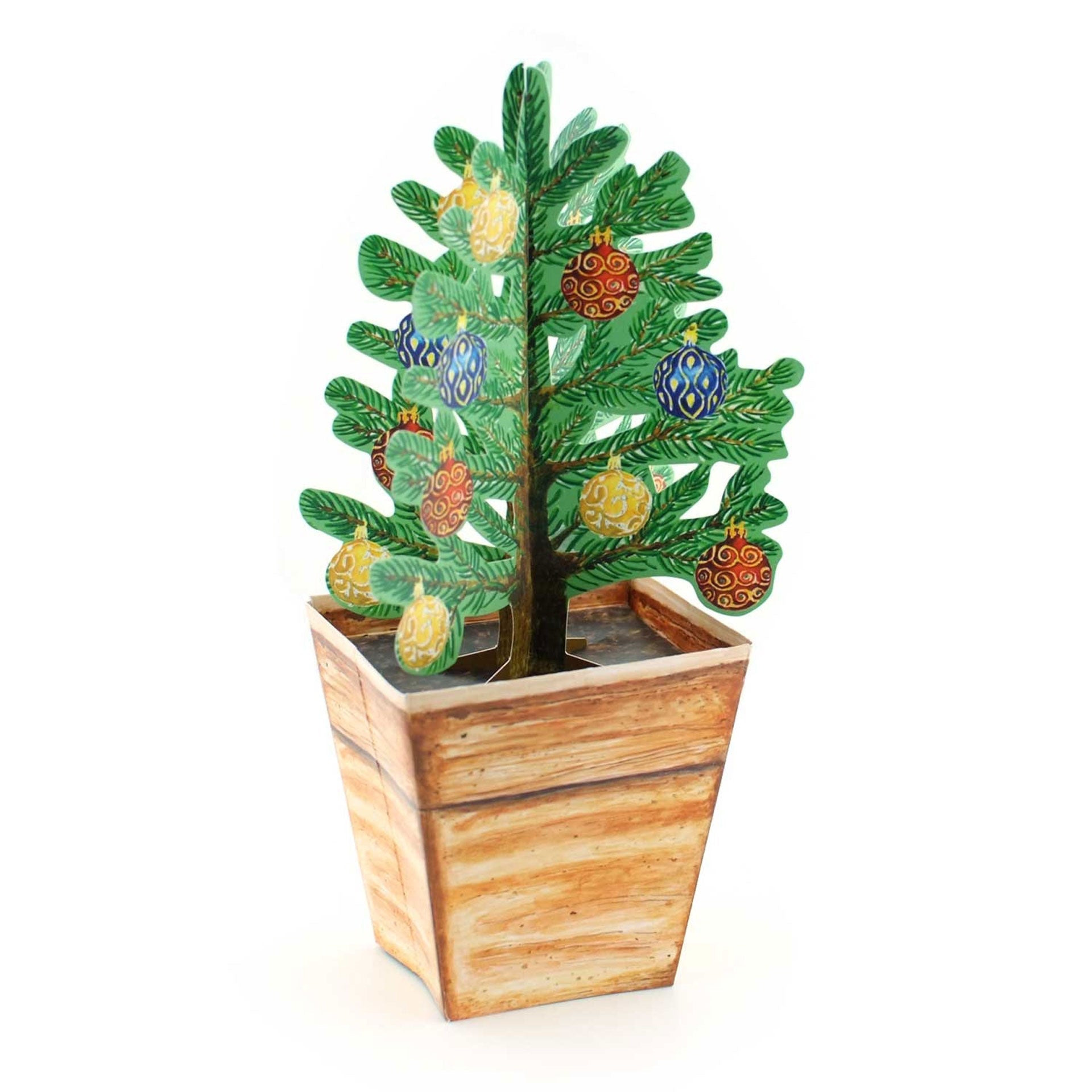 3D-Blumenkarte "Weihnachtsbaum"