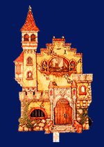 Feuille de bricolage château fantôme