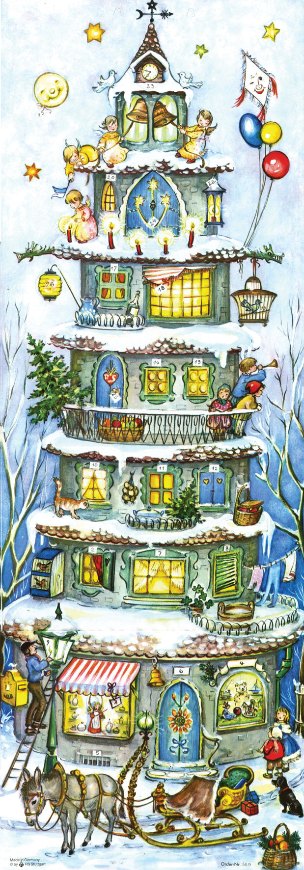 Adventskalender "Weihnachtspyramide"