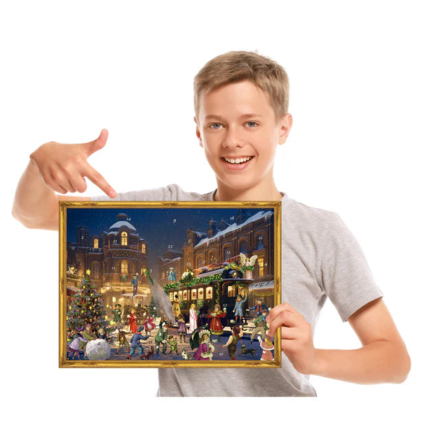 Adventskalender" Wheinachtlicher Bahnhof"