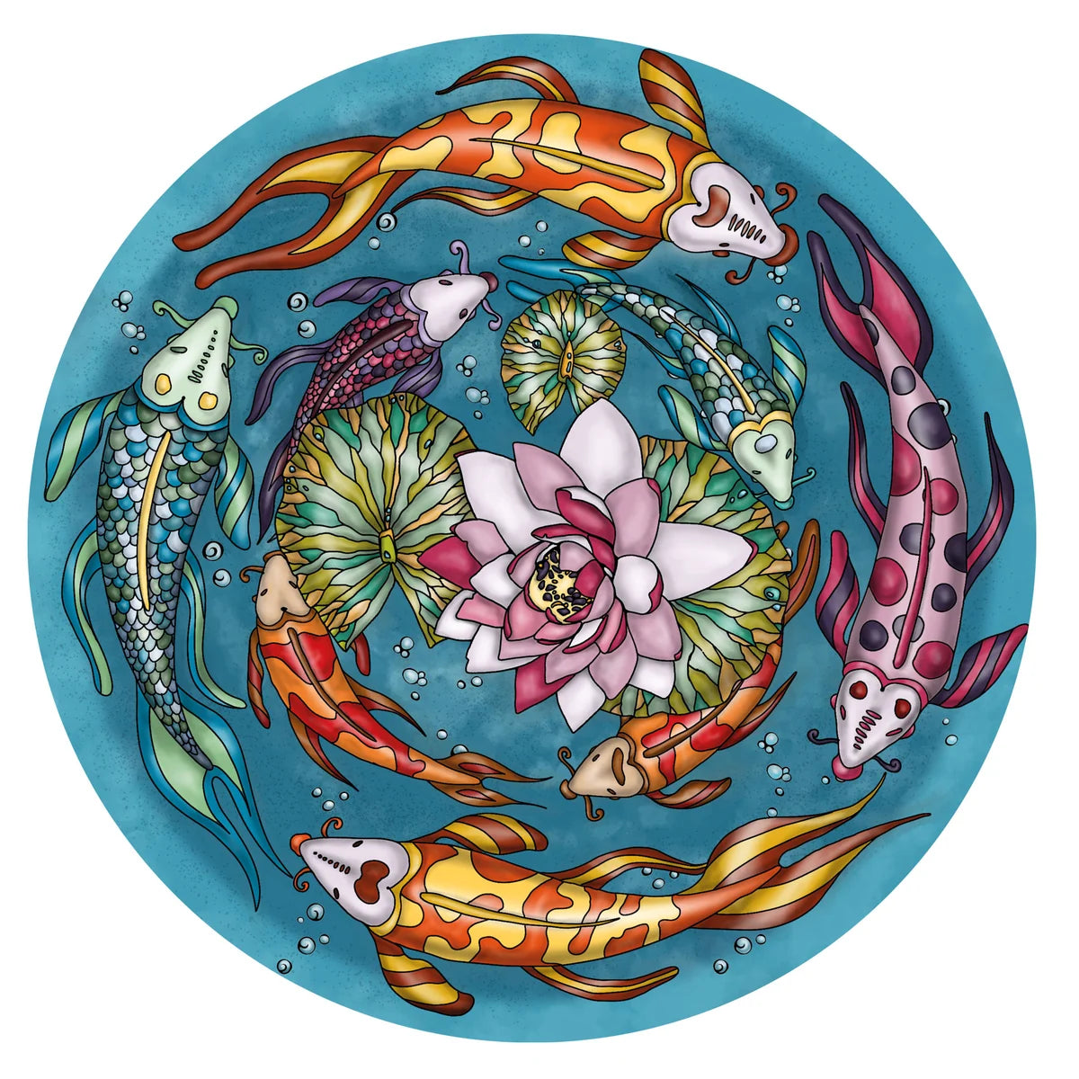 Holzpuzzle Double "Koi"