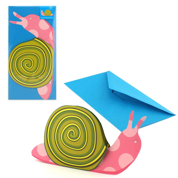 Carte pliante animal 3D "escargot"