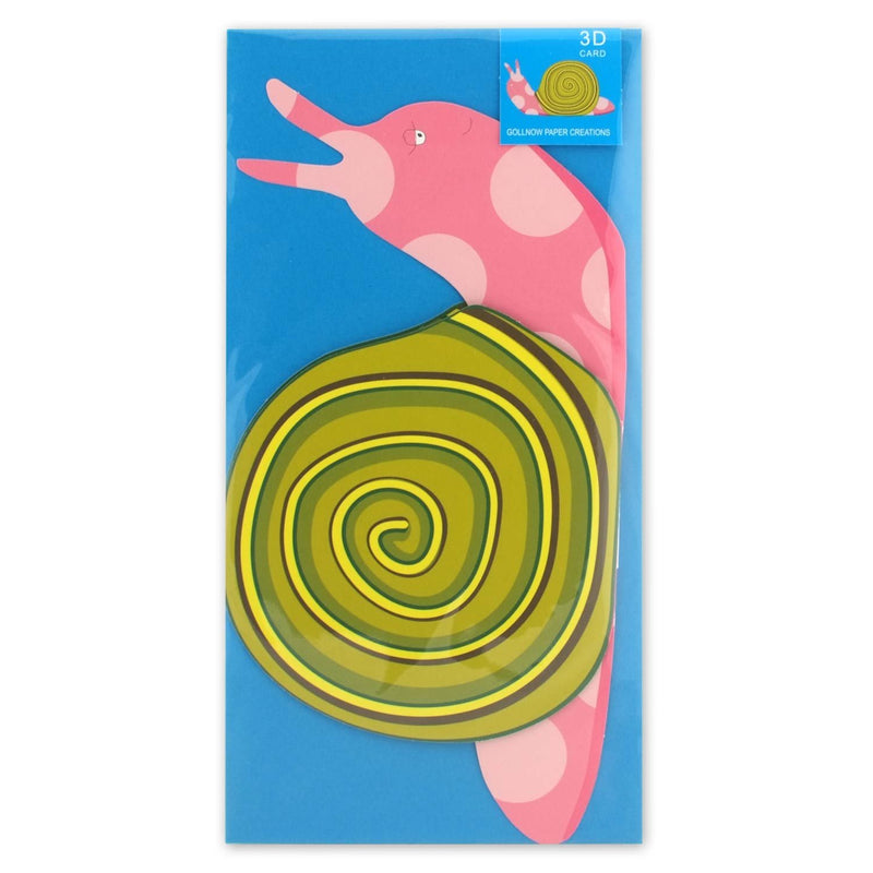 3D Tierfaltkarte "Schnecke"