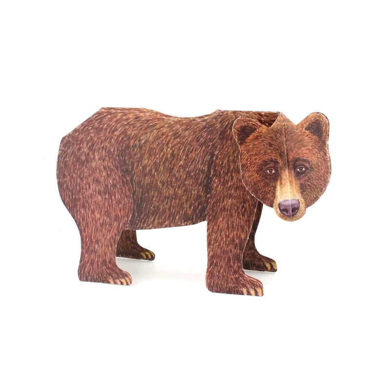 3D-Tierfaltkarte "Bär"