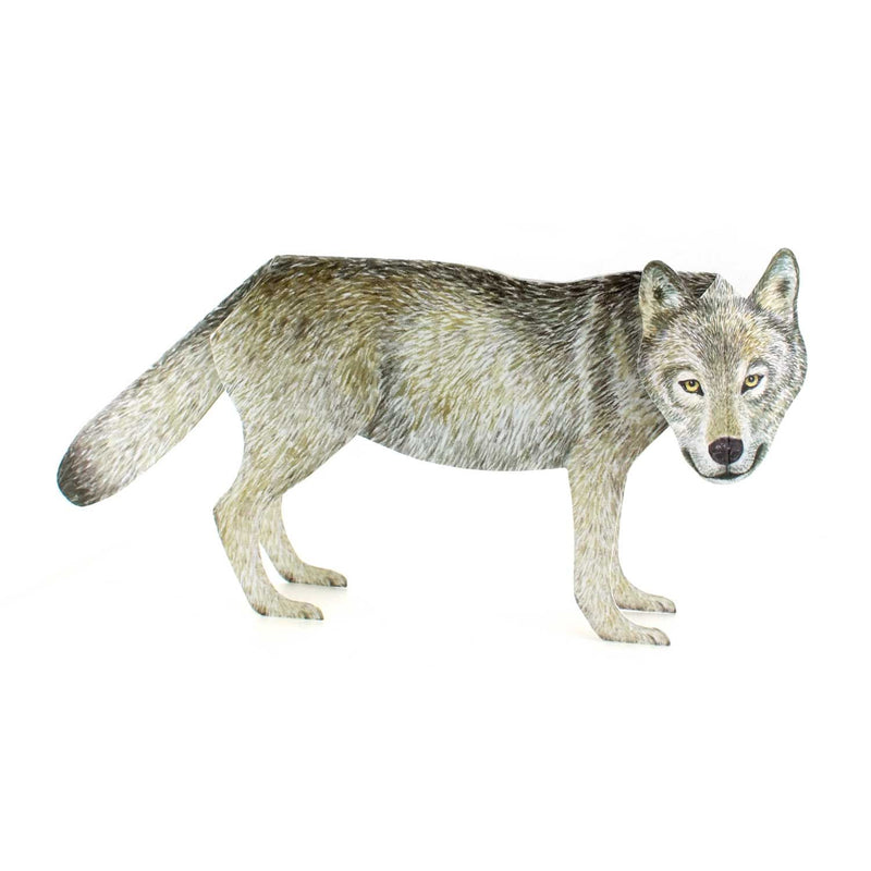3D-Tierfaltkarte "Wolf"