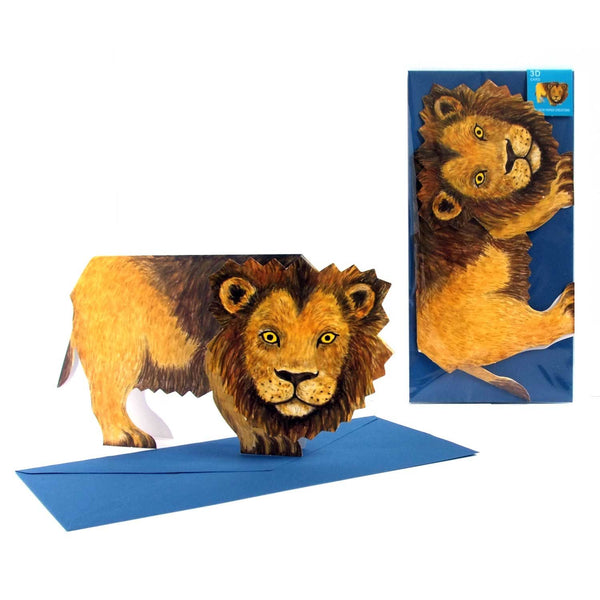 3D Tierfaltkarte "Löwe"