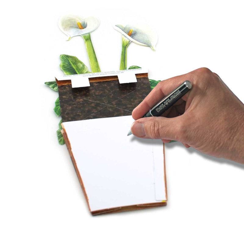 3D-Blumentopfkarte "Kalla"