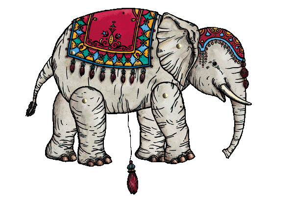 Bastelbogen Elefant