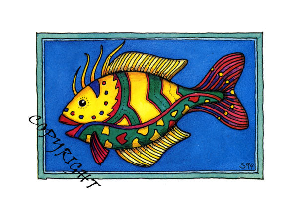Postkarte Fisch