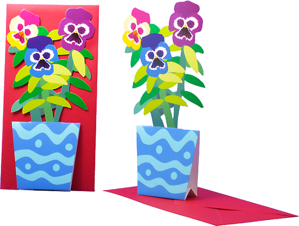 3D flower card "Christmas tree"