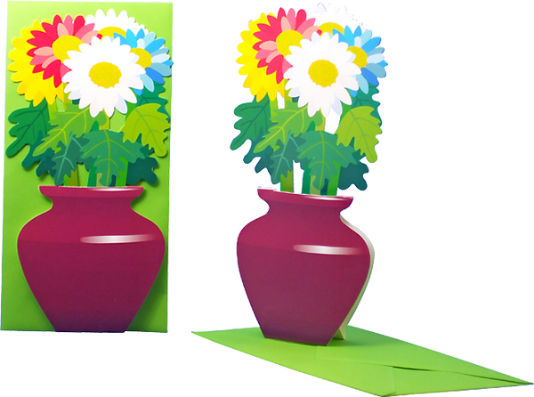 3D Blumenkarte "Chrysantheme"