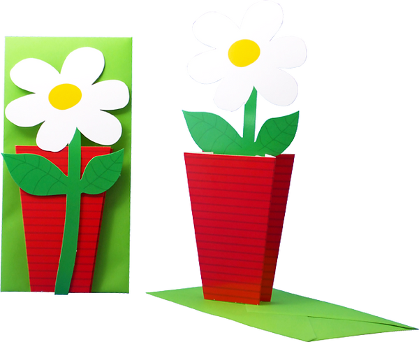 3D flower card "Christmas tree"