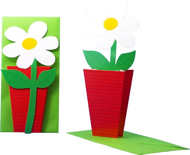 3D Blumenkarte "Margerite"