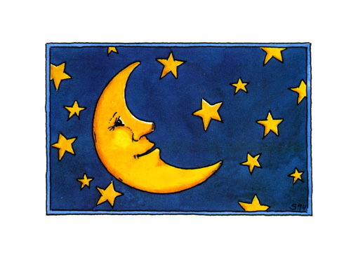 postkarte Mond