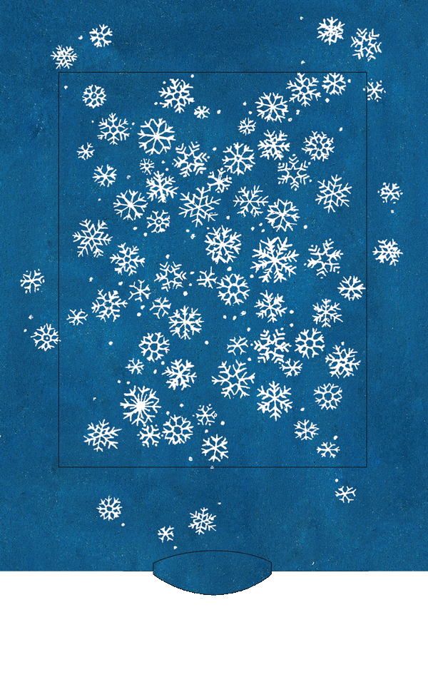 Lebende Karte "Schneeflocke"